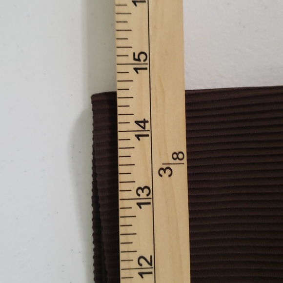 Athleta Elation Ribbed Tight Legging Women Large Chocolate Brown Active Yoga Gym - Picture 7 of 13